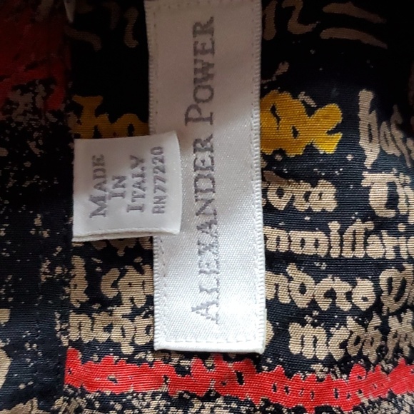 Alexander Power Abstract Button Down NWOT - Picture 5 of 6